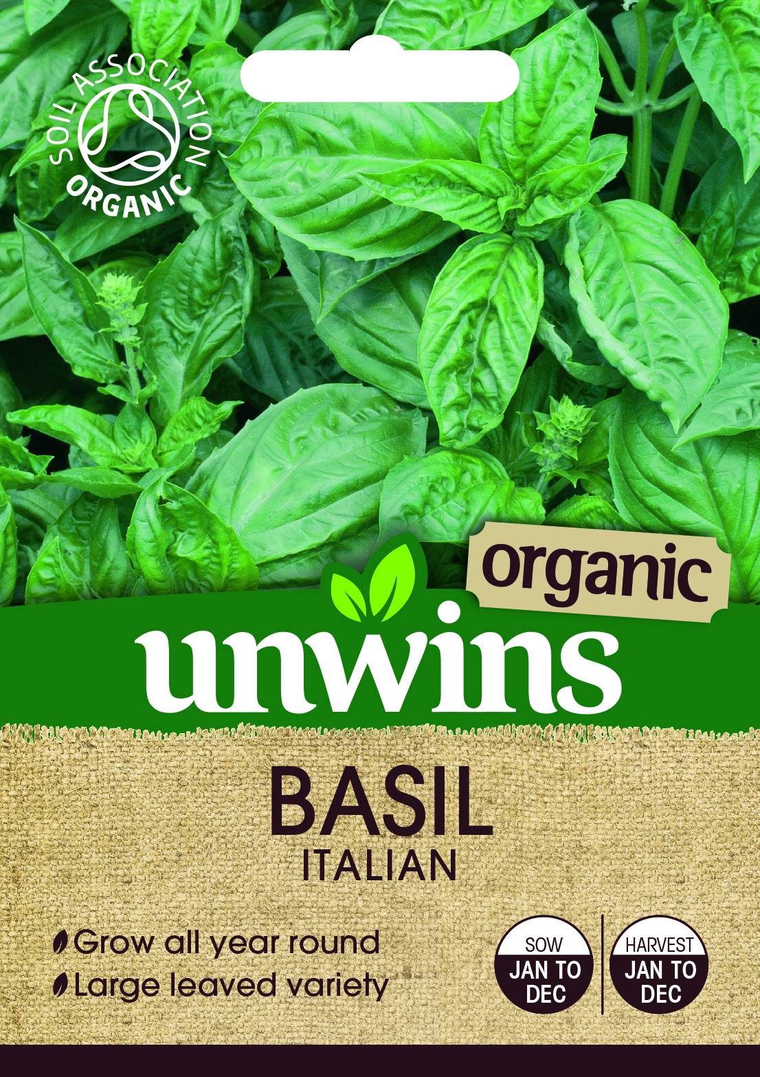 Seeds Basil unwins Basil Italian 