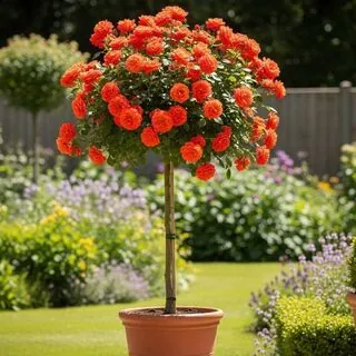 Buy Rose 'Super Trouper' (Standard, 90-120cm stem) online from Jacksons Nurseries