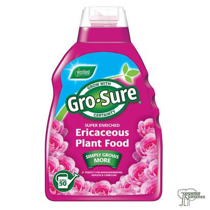 Buy Gro-Sure Ericaceous Plant Food Liquid online from Jacksons Nurseries.