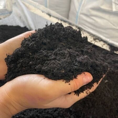 Premium Compost in Hands
