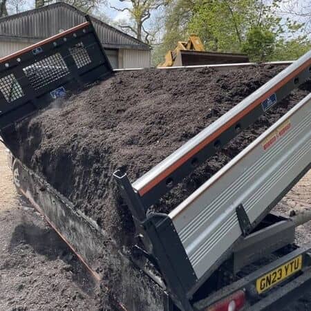 Top Soil being tipped